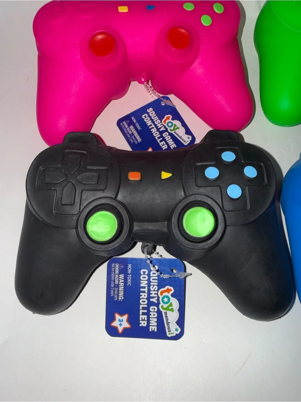 Toy Mendous Squishy Game Controller Bundle Lot Of 4 Brand NewPink, Green,Black,B